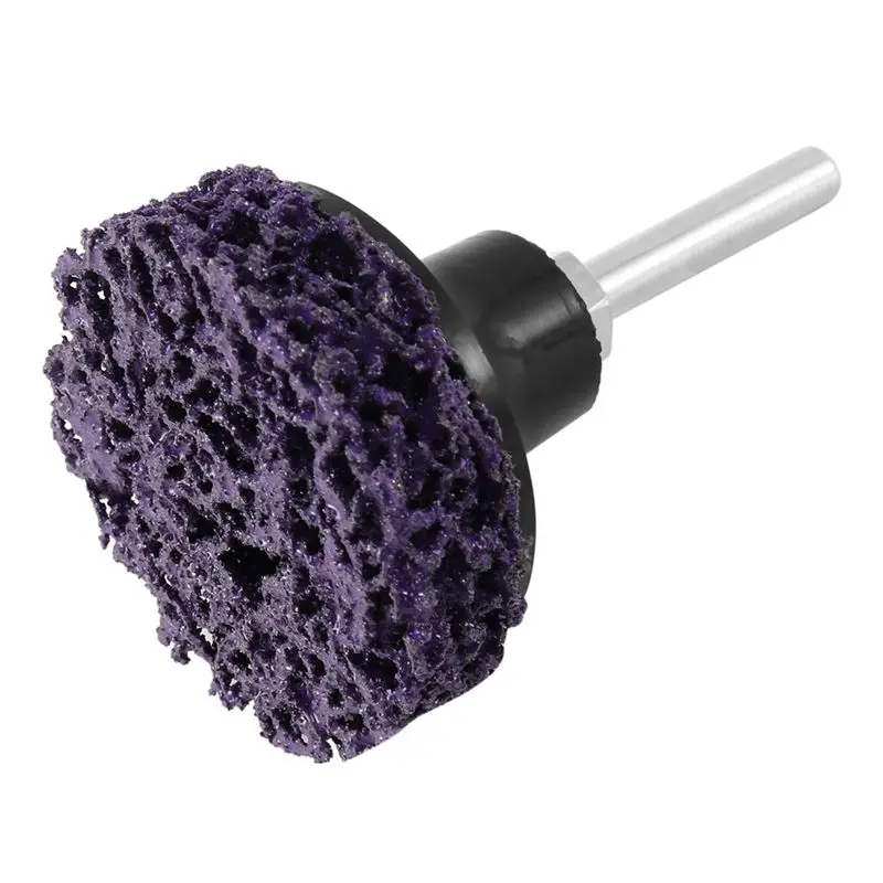 75PCS 2 Inch 50Mm Quick Change Easy Strip & Clean Discs Purple For Paint Rust Removal Surface Prep With 3 Holder