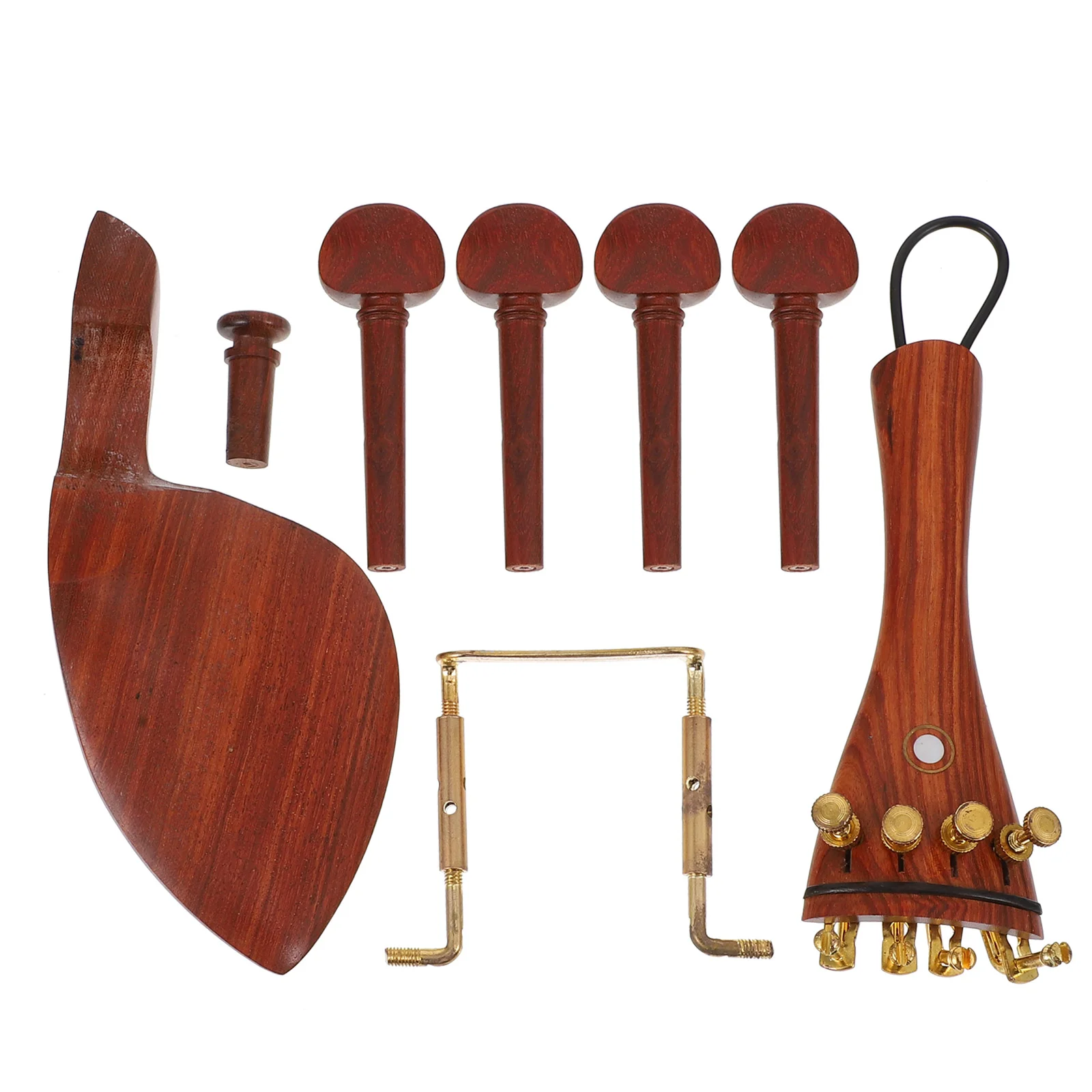 

Accessories 4 4 Case Pegs Chinrest Repair Part Wood Craft Replacement Viola Professional Parts Practical Gift Wooden