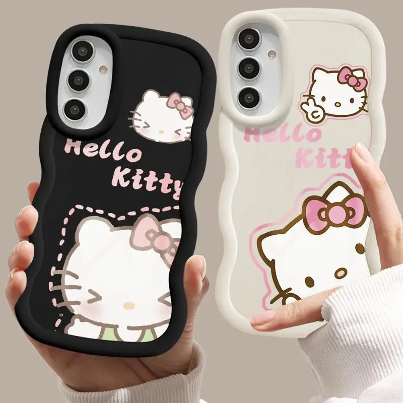 Sanrios Hello-Kitty Hot Case for Samsung Galaxy A20 A51 A30 A50 A11 A03 A05s A21s A04 A13 A04e A15 A51 4G Silicone Capa Cover