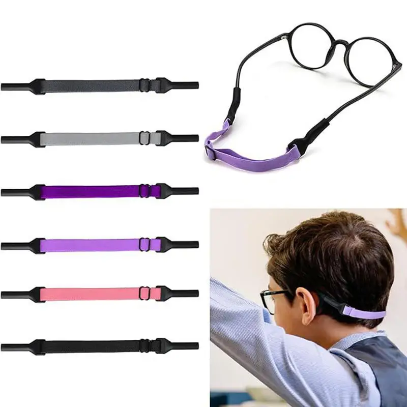 2 Stück verstellbare elastische Brillenbänder, rutschfest, Anti-Drop-Brillenband, festes Kordelband für den täglichen Gebrauch, Brillenzubehör