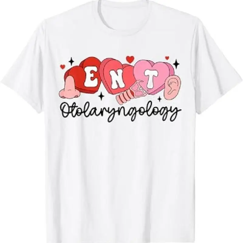 ENT Nurse Valentine Otolaryngologist Ear Nose Throat Nurse T Shirt
