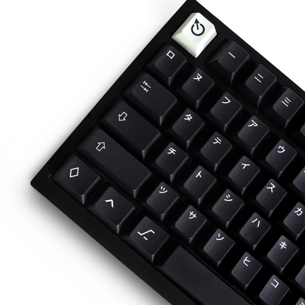 Wob Katakana Keycaps PBT Material 129 Keys Dye-Sub Cherry Profile Keycaps for 61/87/104/108 Mx Switch Mechanical Keyboard