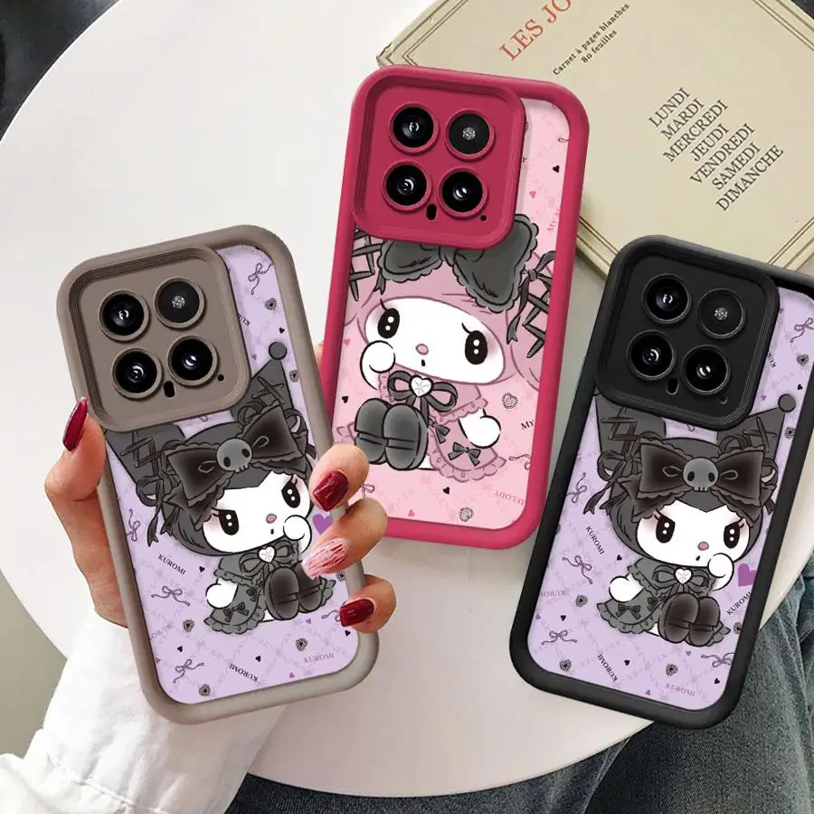 Case for Xiaomi Redmi Note 11 10 13 Pro Plus 9S 12 12S 9 12C 10C 11 Lite Poco X3 NFC Silicone Phone Cover Cute Melody And Kuromi