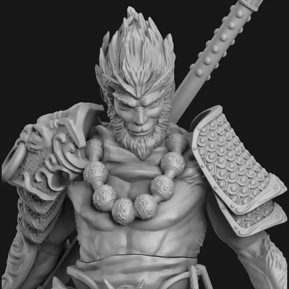 Wukong SFW ชุดโมเดลเรซินสีดำพิมพ์3D ตุ๊กตา1/24แบบไม่ประกอบชุดรูปปั้นของเล่นชุดของเล่น GK