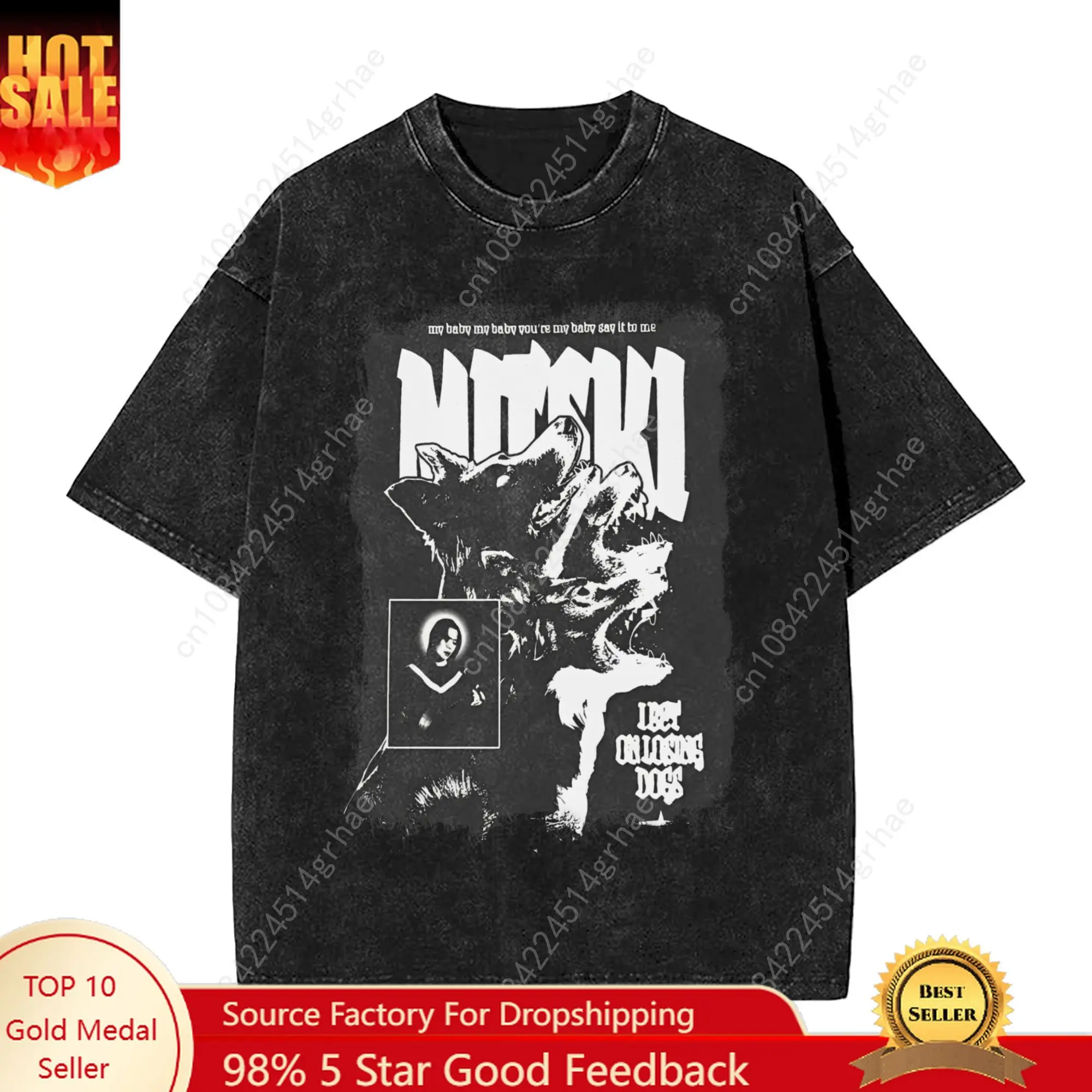 

Mitski Singer T-Shirt Summer Albums Y2K Fun T Shirts Casual Fashion Tshirt For Couple Short Sleeves Design Top Tees