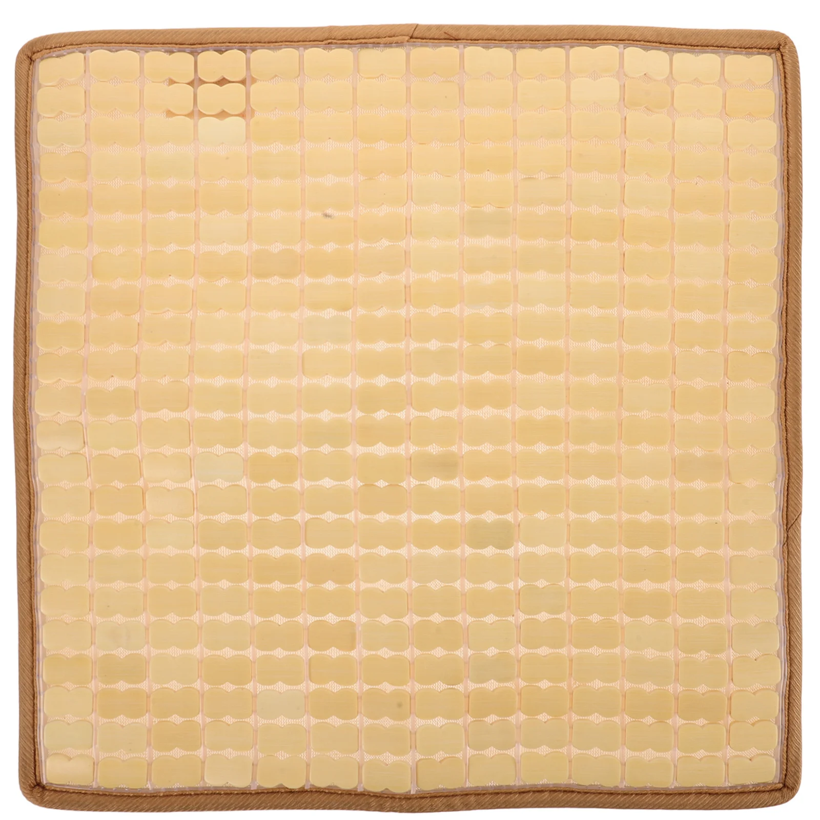 

Bamboo Chair Cushions Beige Cooling Ventilated Seat Pad Anti-Slip Breathable for Car Office Home Sofa Summer