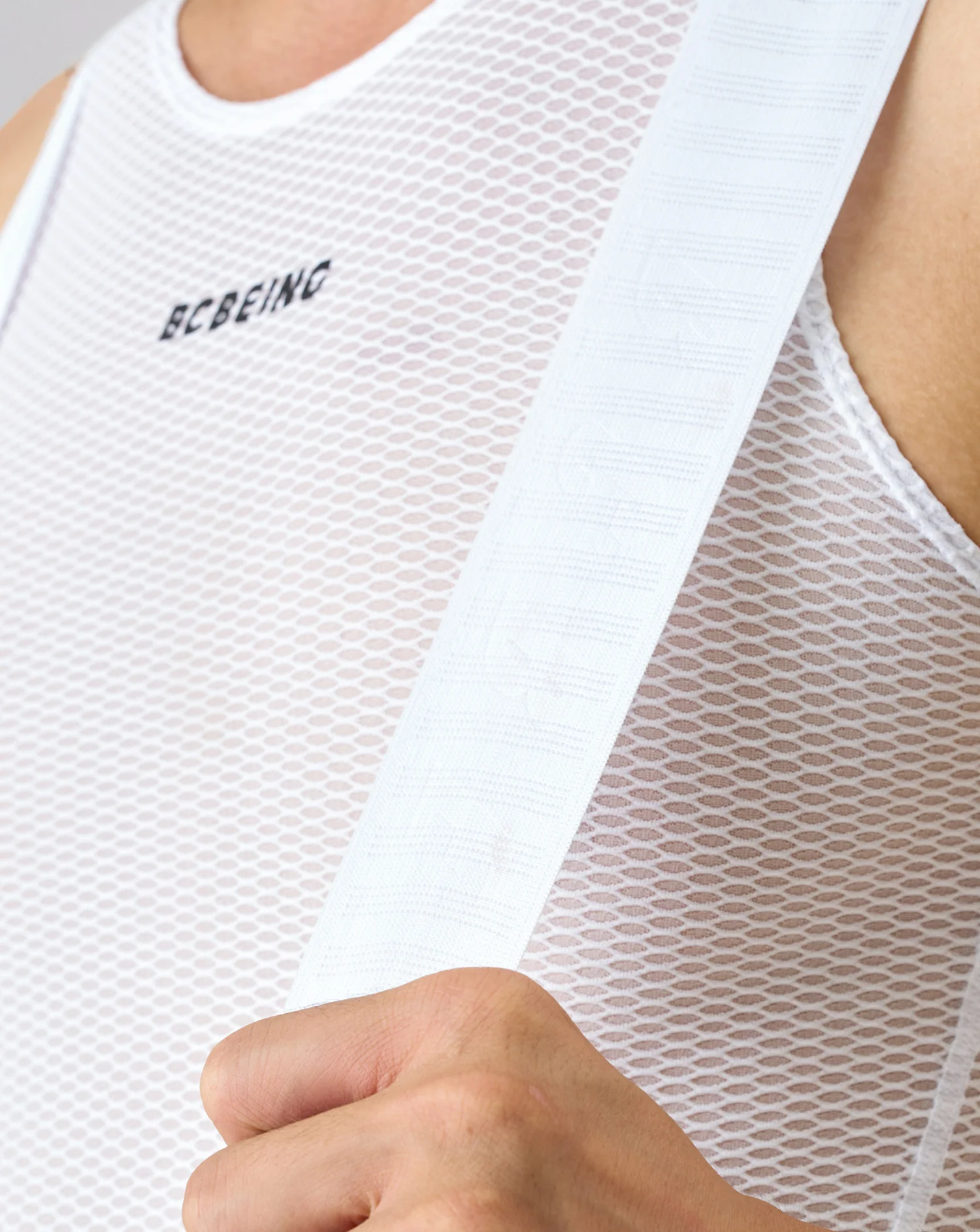 BCBE-ING Neue Herren-Radlerhose mit Hosenträgern, hochwertiges elastisches Interface-Polster mit 200 kg/m³ Dichte, leichtes, schnell trocknendes Radlerhose-Set – Detail 13