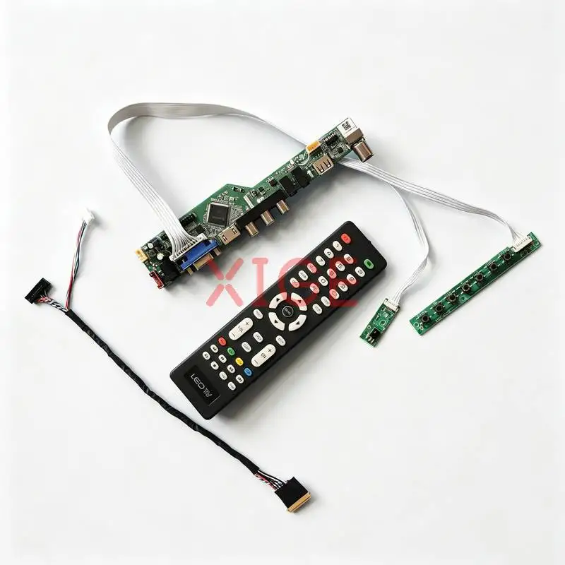 For B101AW02 CLAA101NB01 B101AW03 B101AW06 Controller Board DIY Kit HDMI+VGA+AV+USB 1024*600 Laptop Monitor 1024x600 40-Pin LVDS