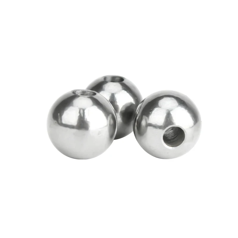 

Through Hole Steel Balls 304 Stainless Steel Solid Piercing Balls Dia 2-20mm DIY Beading Round Ball