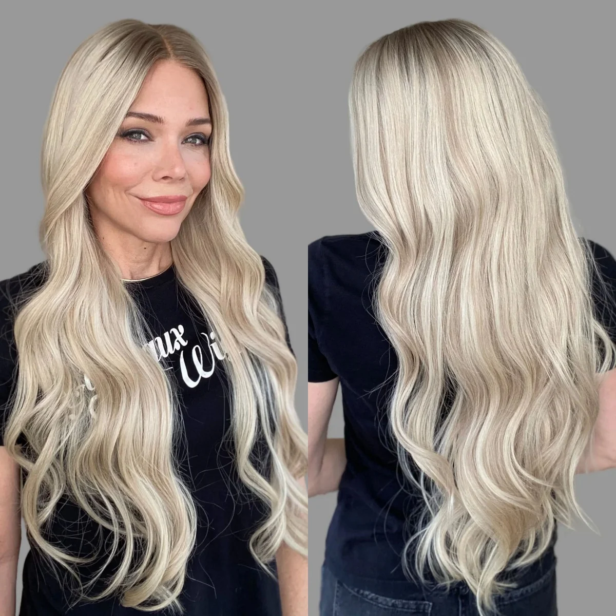 Women's Wig Long Length Loose Wave Synthetic Lace Frontal Wigs Ombre Ash Blonde Original Factory Cheap Wigs On Clearance Sale
