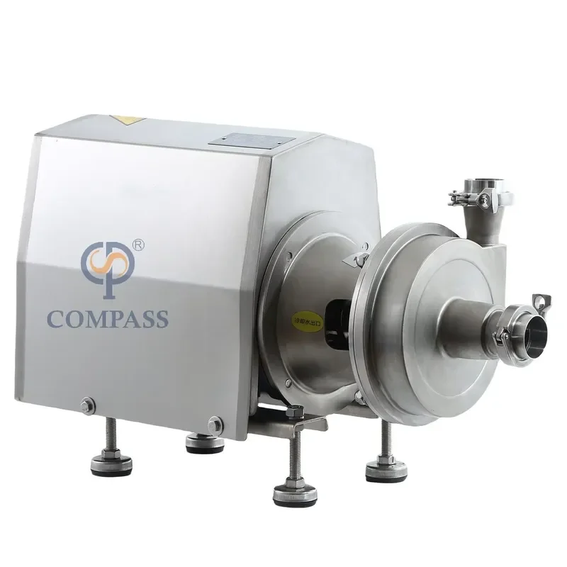 SS304 Food Grade Stainless Steel Vacuum Pump 7.5KW 10HP Sanitary 50HZ 2900 RPM Motor Negative Pressure Pump
