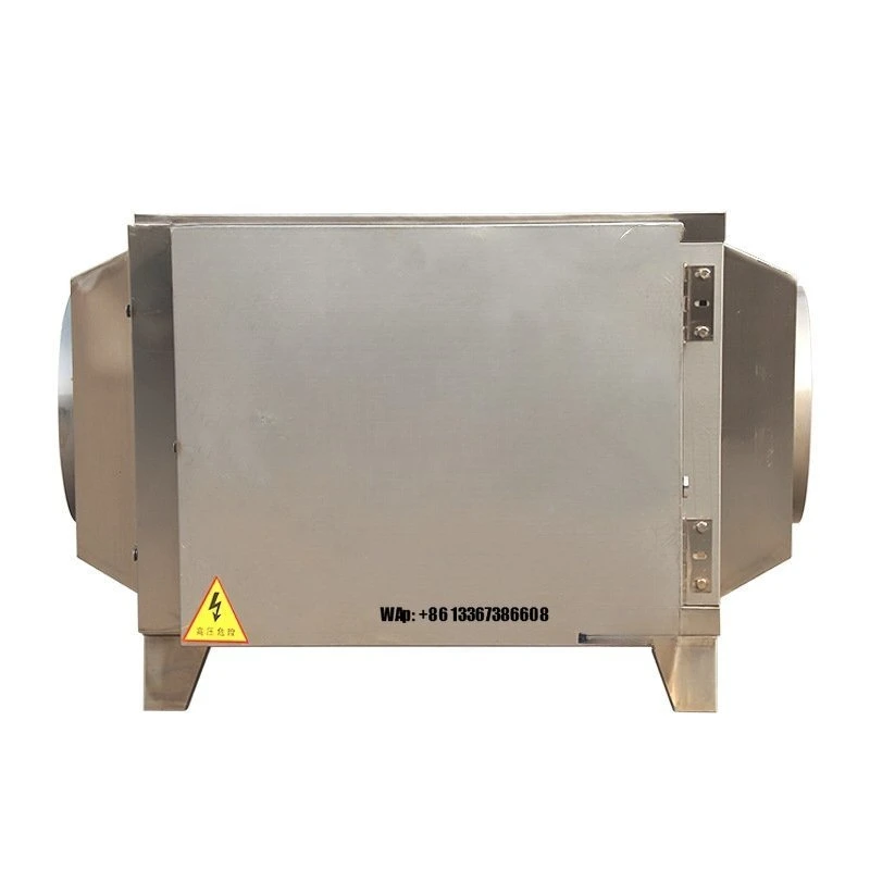 Factory Price Electrostatic Oil Fume Lampblack Smog Air Purifier Kitchen Filter High Purifying Rate Oil Gas Purifier