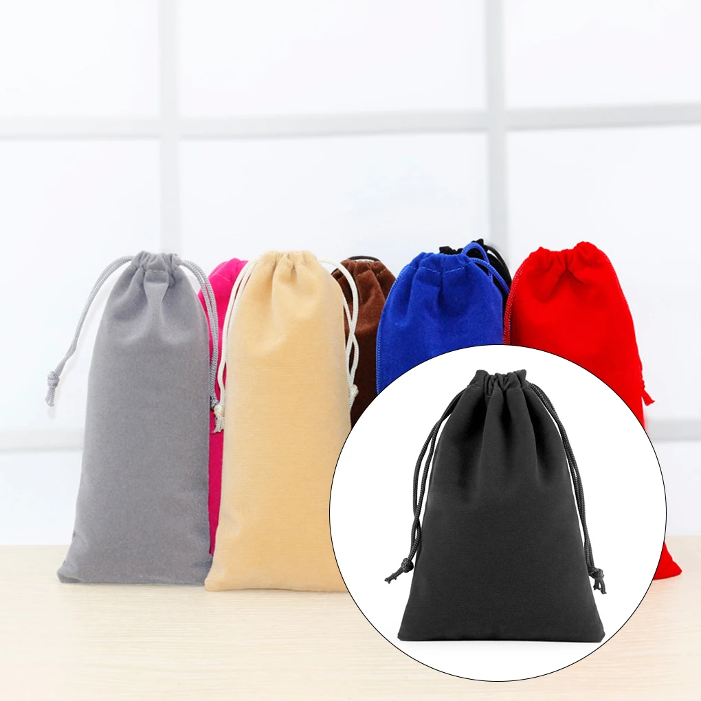 Drawstring Bag Jewelry Earphones Watch Pouch Gifts Pocket 25x35cm