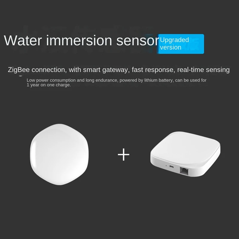 Capteur d'immersion d'eau YFD22, capteur de fuite, liaison Tuya Zigbee, contrôle de situation, fuite d'eau et capteur de débordement, alarme, 450mAh