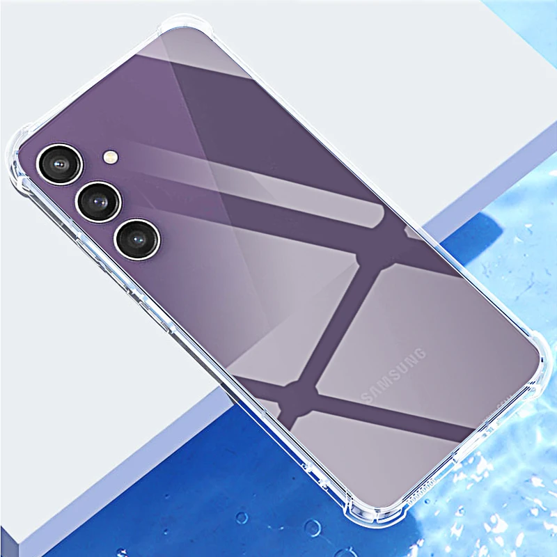 Custodia per telefono trasparente per Samsung Galaxy S23 FE S24 Ultra S21 S22 Plus S20fe Cover posteriore morbida antiurto in Silicone trasparente