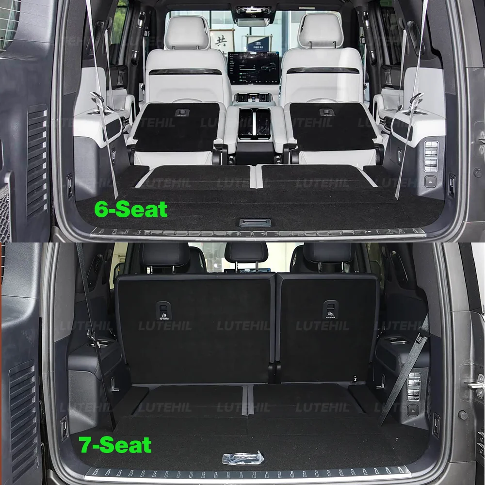Cargo Liner For BYD Leopard 8 (6/7 Seats) 2024 2025 Car Trunk Mat 3D Shaped Laser Measured Trunk Liners Protective Pad Parts