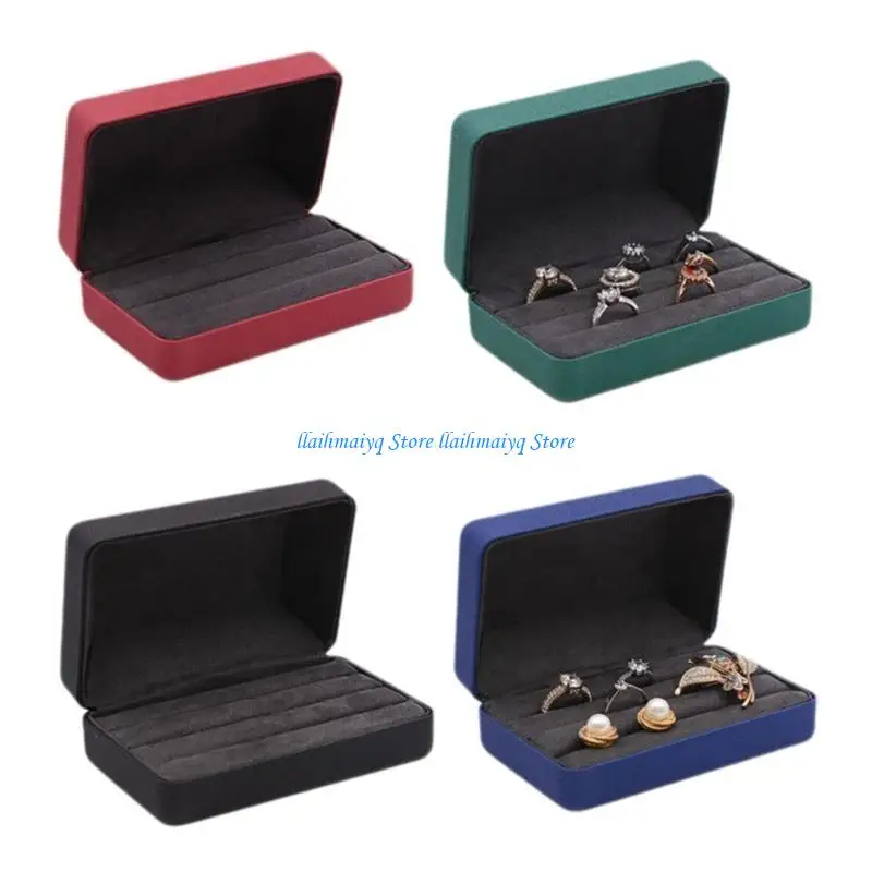 

573B Soft Lined Rings Storage Solution for Jewelry Lovers and Frequent Travelers