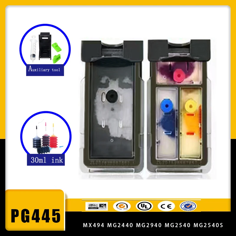 Compatible PG-445 PG445 CL-446 XL Ink Cartridge for Canon PG 445 CL446 for Canon PIXMA MX494 MG2440 MG2940 MG2540 MG2540S IP2840