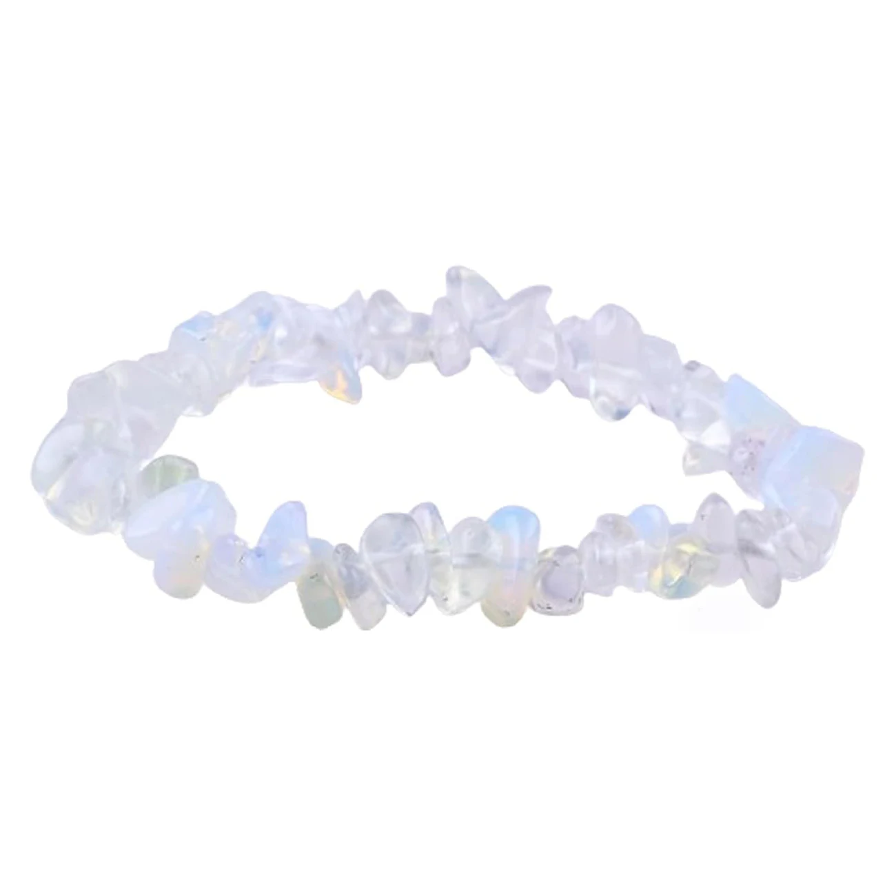 

Opalite Elastic Multiple Crushed Stone Natural Crystal Bracelet Suitable For Men Women 3-8mm Raw Chip Gemstone Jewelry