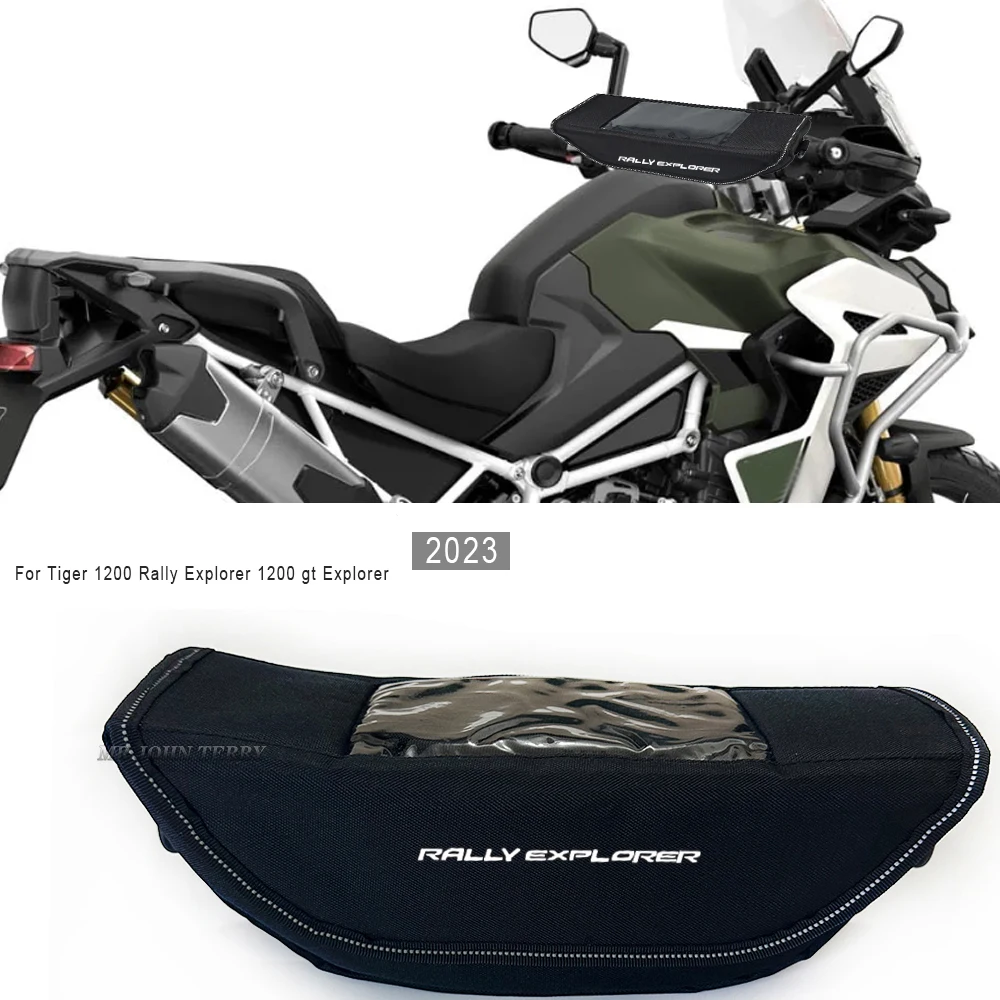 For tiger 1200 rally explorer 1200 gt explorer 2023 Motorcycle Waterproof And Dustproof Handlebar Storage Bag