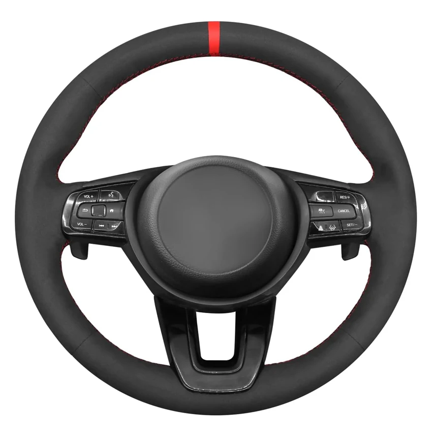 

Black Faux Suede Car Steering Wheel Cover for Honda HR-V HRV 2021-2023