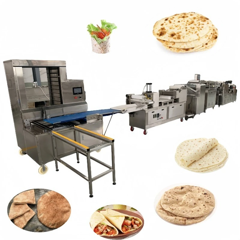 Línea de Producción de Pan Árabe Personalizada FOODLINE, Máquinas para Pan, Moldeadora de Pan Plano, Máquina para Tortillas para Fábrica