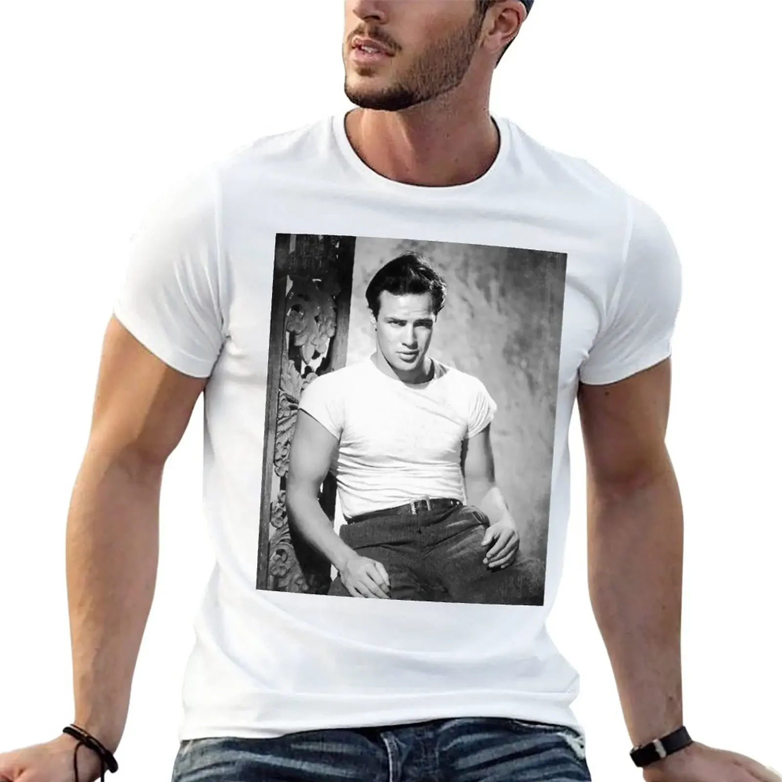 

New Marlon Brando - BW Vintage - D41 T-Shirt t shirt man hippie clothes mens t shirts pack