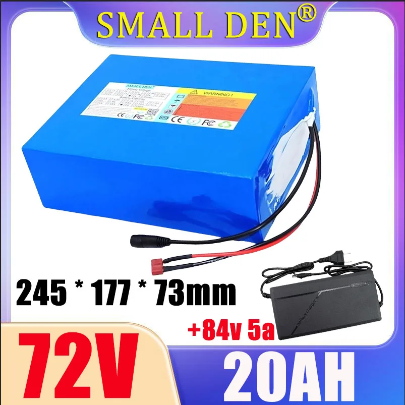 

New 72V 20AH 21700 lithium battery pack 20S4P large power amplifier with built-in BMS 3000W rechargeable battery pack tax exempt