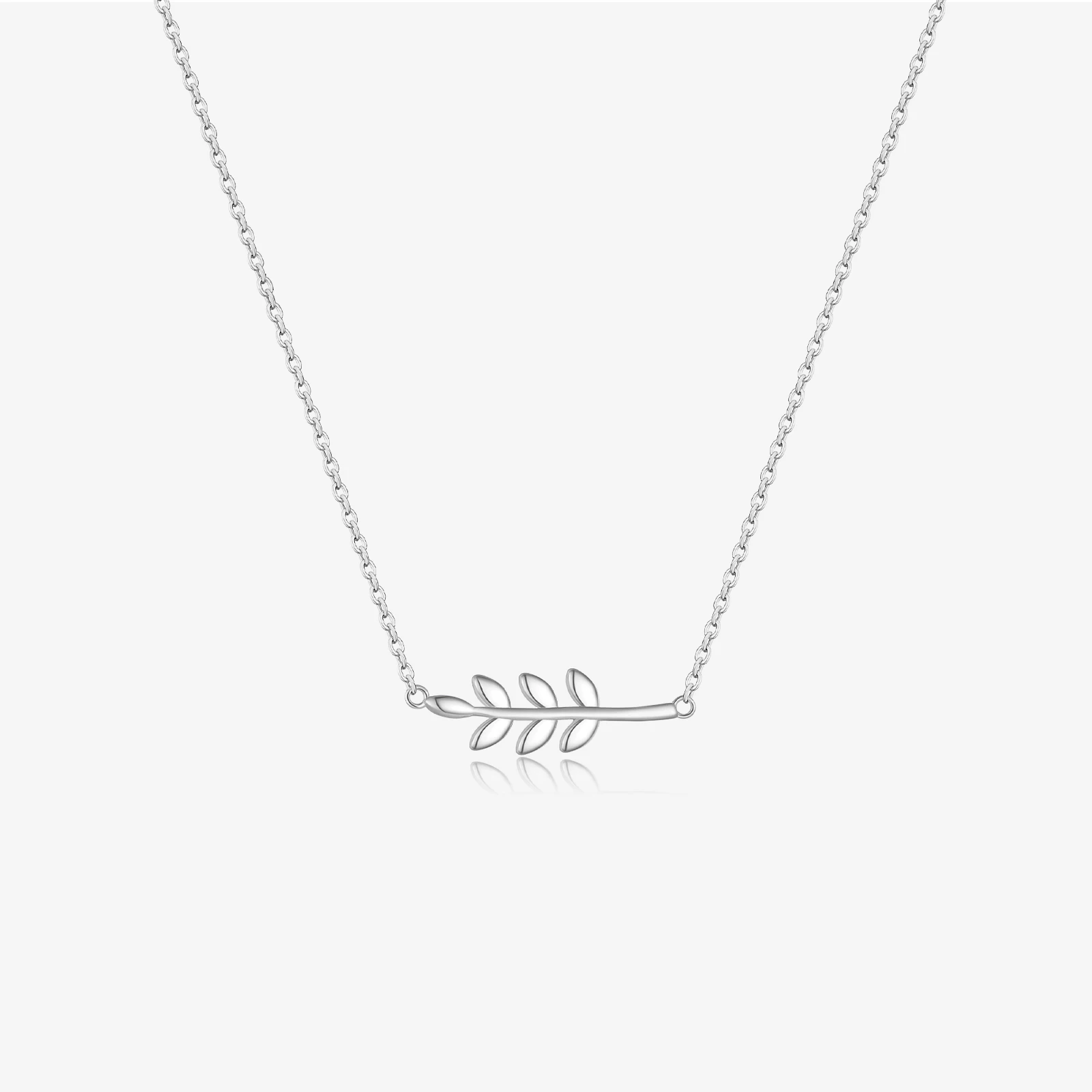 

VEWANT New 925 Sterling Silver Plain Leafs Pendant Charm Long Necklace Fine Jewelry Luxury 2025 Definite Party Jewels
