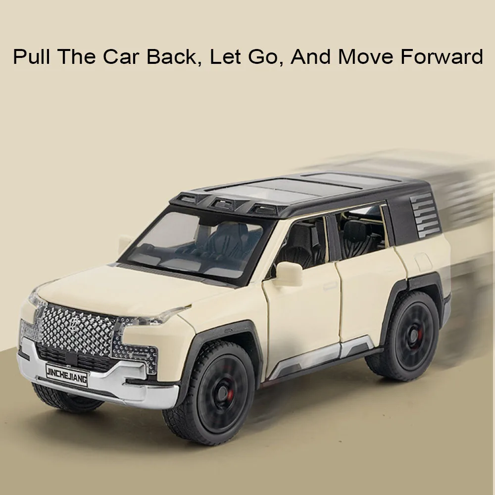 1:32 YangWang U8 U9 Toy Car Models Pull Back Sound Light Simulation Models Off-road Vehicles Toys for Boys Birthday Gifts