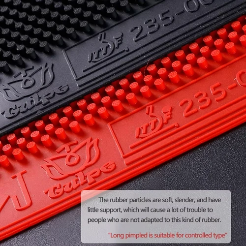 Imagen 2 del producto TULPE DIAMOND-J Pips largos OX tenis de mesa goma espinillas largas goma de pingpong con esponja sin esponja arco aprobado por ITTF ataque rápido