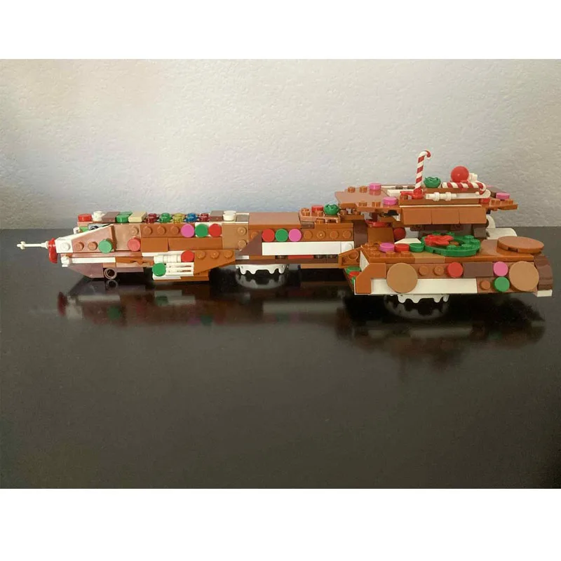 MOC-238481 اللبنات سلسلة حرب الفضاء فيلم ساخن عيد الميلاد طبعة المركبة الفضائية الإبداعية الطوب نموذج التعليم ملحقات لعبة