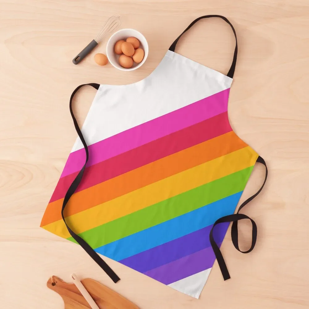 

Rainbow Apron Woman Kitchen Funny Camping Salon Apron