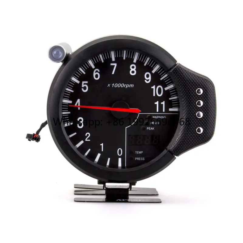 Auto Car Tachometer 110000 RPM Oil Pressure Water Temperature Gauge Indicator 3 in 1