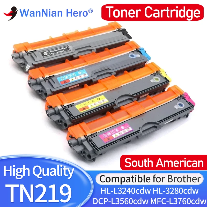 South American version TN219 TN219XL Toner Cartridge Compatible for Brother HL-L3240cdw HL-3280cdw DCP-L3560cdw MFC-L3760cdw