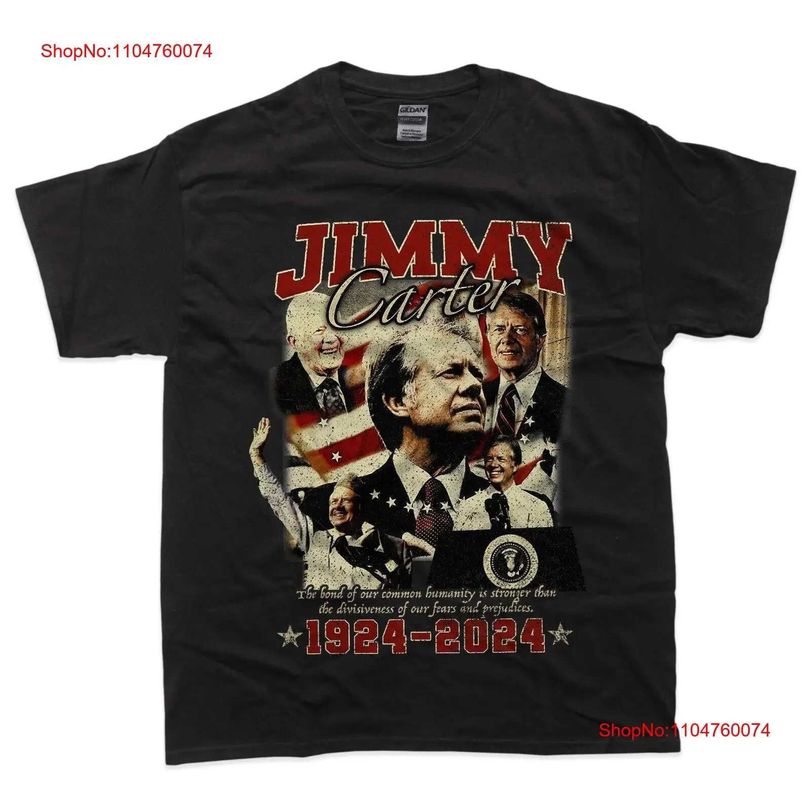 Jimmy carter 2024 a legacys de paz y humanidades camiseta vintage lavada Unisex cómodo gráfico Top para uso diario
