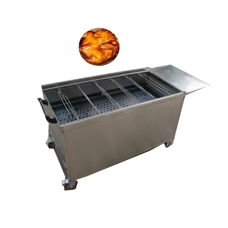 

HJ-CM013 Electric Rotating Charcoal Chicken Roasting Grill Machine Battery Operated Nut Processing Machine