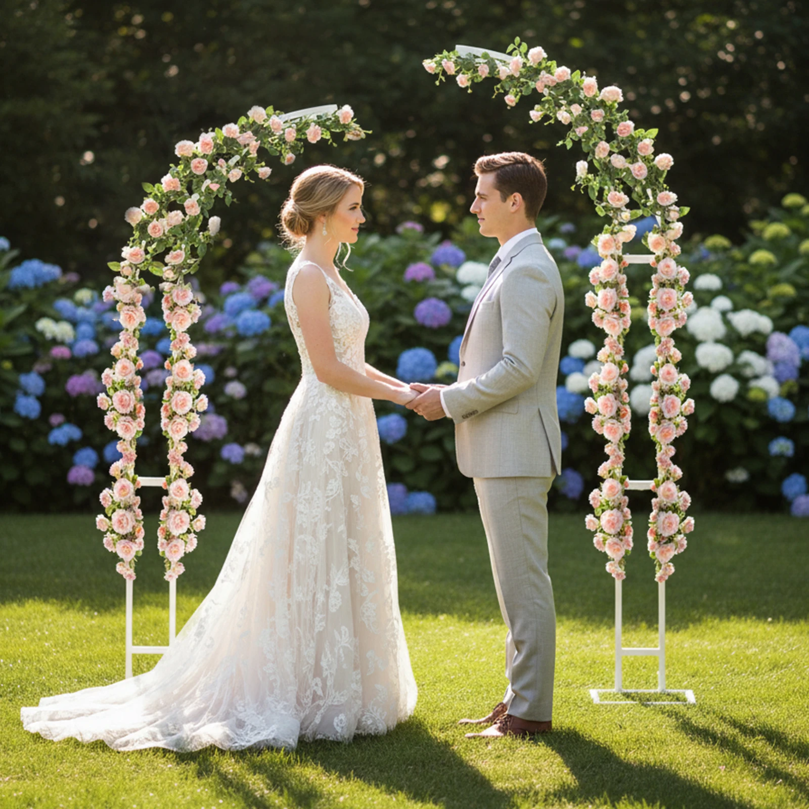 

NEW Wedding Arched Bracket,for Ceremony and Party, 2 PCS Curved Wedding Stands,for Birthday Parties Decorations