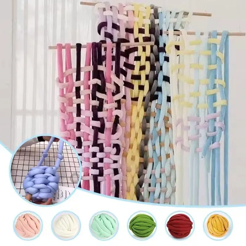

Chunky Super Soft Yarn Handmade DIY Sofa Bed Blanket Pillow Bed Fence Knitting Woven Thread Basket Blanket Carpets Giant Yarn
