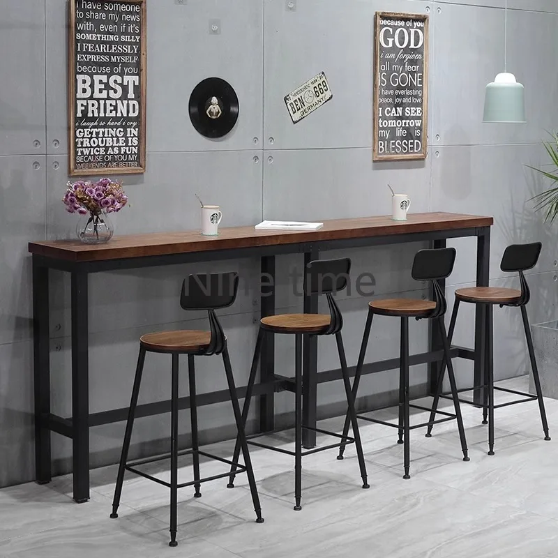 Nightclub Bistro Bar Tables Barman Industrial Party Stools Bar Counter Tables Reception High Muebles De Cocina Lounge Furniture