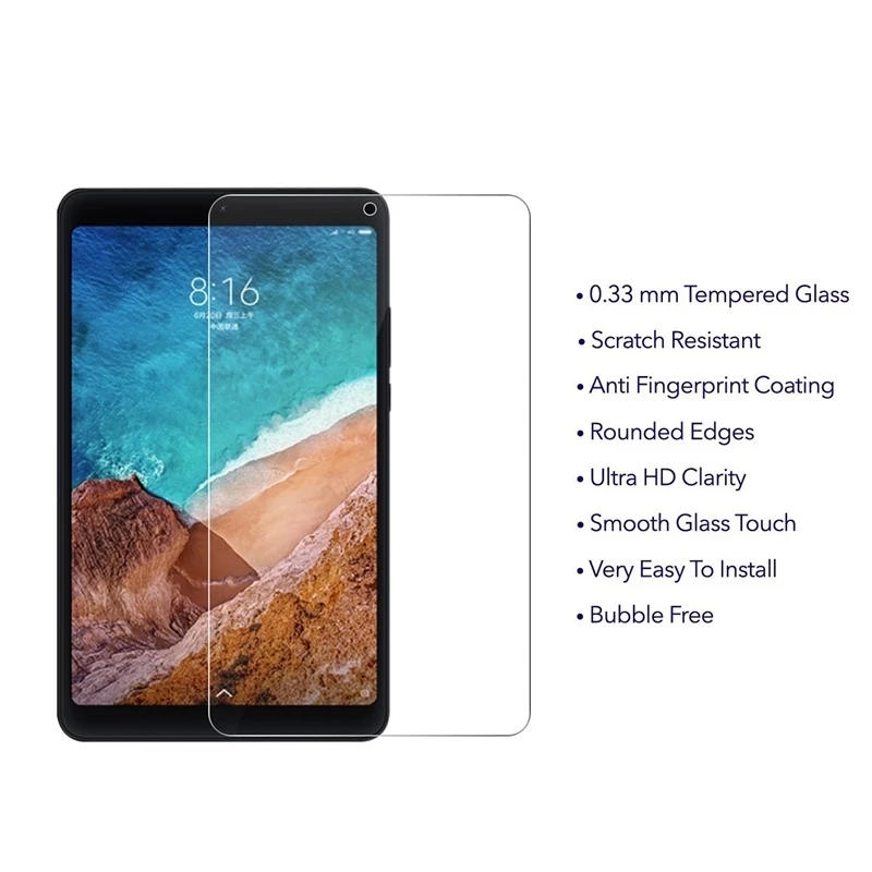 Protector de pantalla de vidrio templado 9H para Xiaomi Mi Pad 4 Plus 10,1, antiarañazos película protectora, 3 unidades