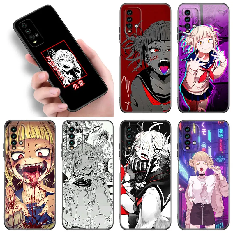 Anime Himiko Toga Waifu Black Phone Case For Redmi 10 Prime A1 A2 Plus K30 K40 Gaming K60 Pro 9 9A 9C 9T 10A 10C 12 12C 13C