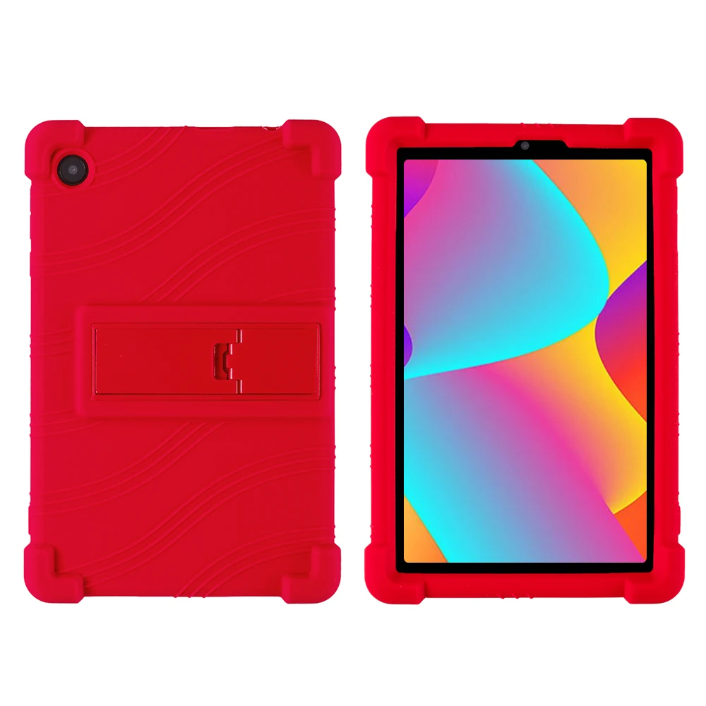 Capa Protetora Antichoque de Silicone Macio com Suporte para Tablet Alcatel Joy Tab 2 2021/3T 8 2020 8 polegadas e Alcatel Joy Tab 2 9032Z