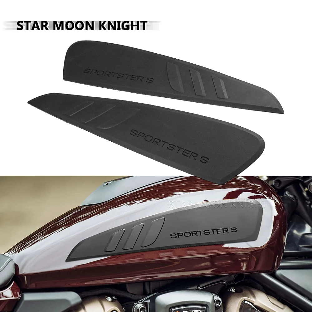 

For Sportster S 1250 RH1250 RH 1250 2021 2022 Side Fuel Tank pad Tank Pads Protector Stickers Decal Gas Knee Grip Traction Pad