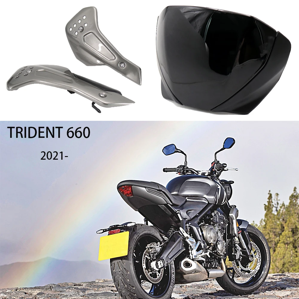 

Deflector Side Engine Belly Protection Plates Lower Fairing For Trident 660 Motorcycle Accessories Windshield Windscreen