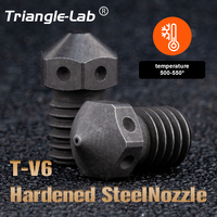 Trianglelab  A2 Hardened Steel V6 Nozzle compatible PEI PEEK  Carbon Fiber Filament For v6 HOTEND Dragon RAPIDO Matrix EXTRUDER