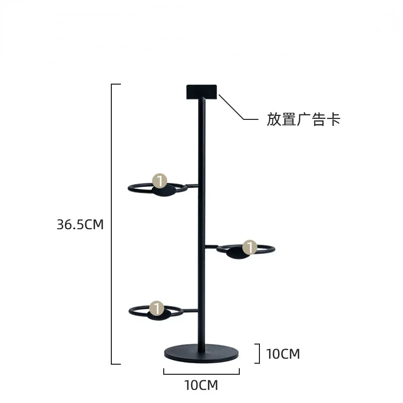 Disposable cups drink display stand Multi-layer coffee milk tea drink shop display stand dedicated to desktop stalls.