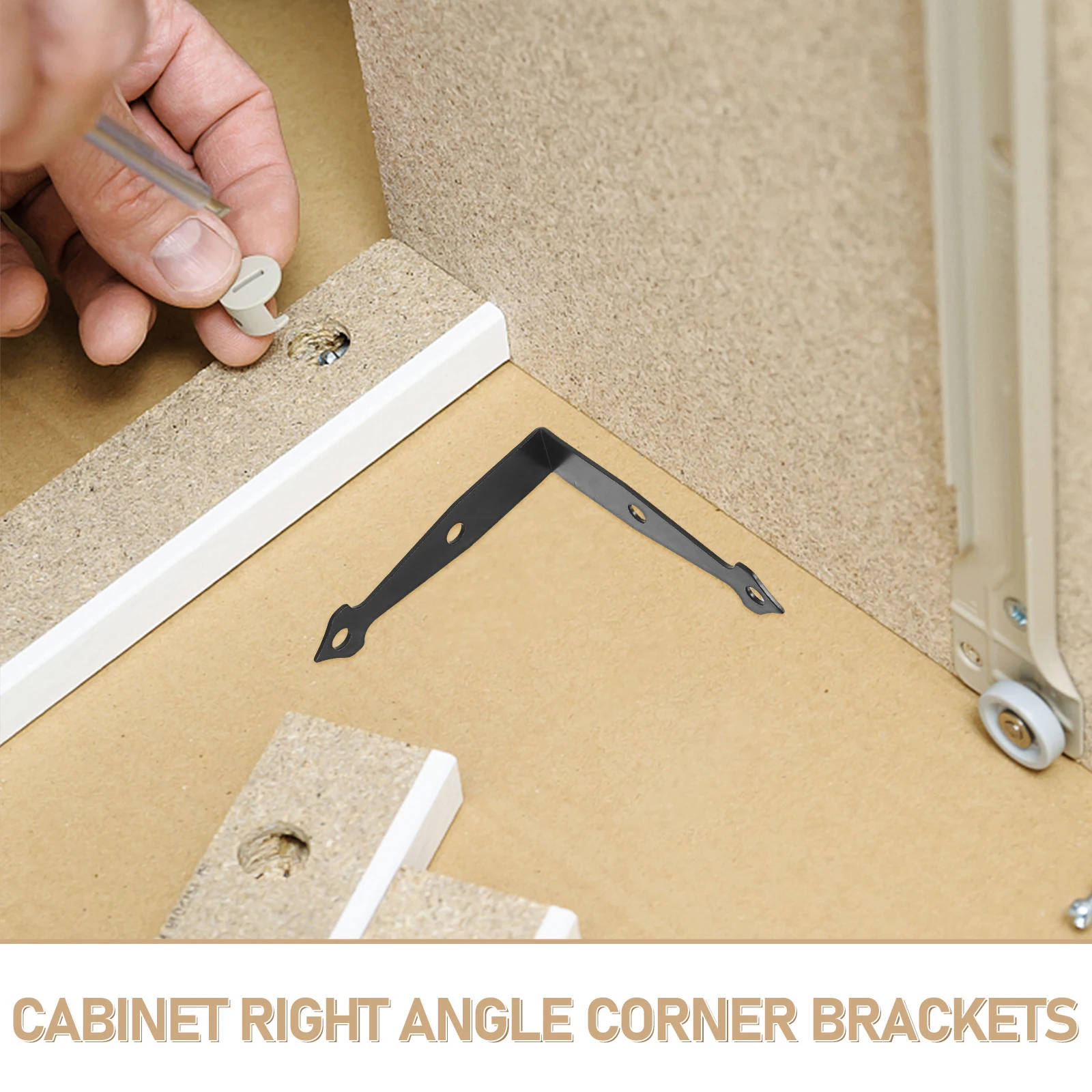 

10Pcs Decorative Arrow Metal L Brackets Heavy Duty Corner Support for Wood Shelves Furniture Cabinet Angle Braces