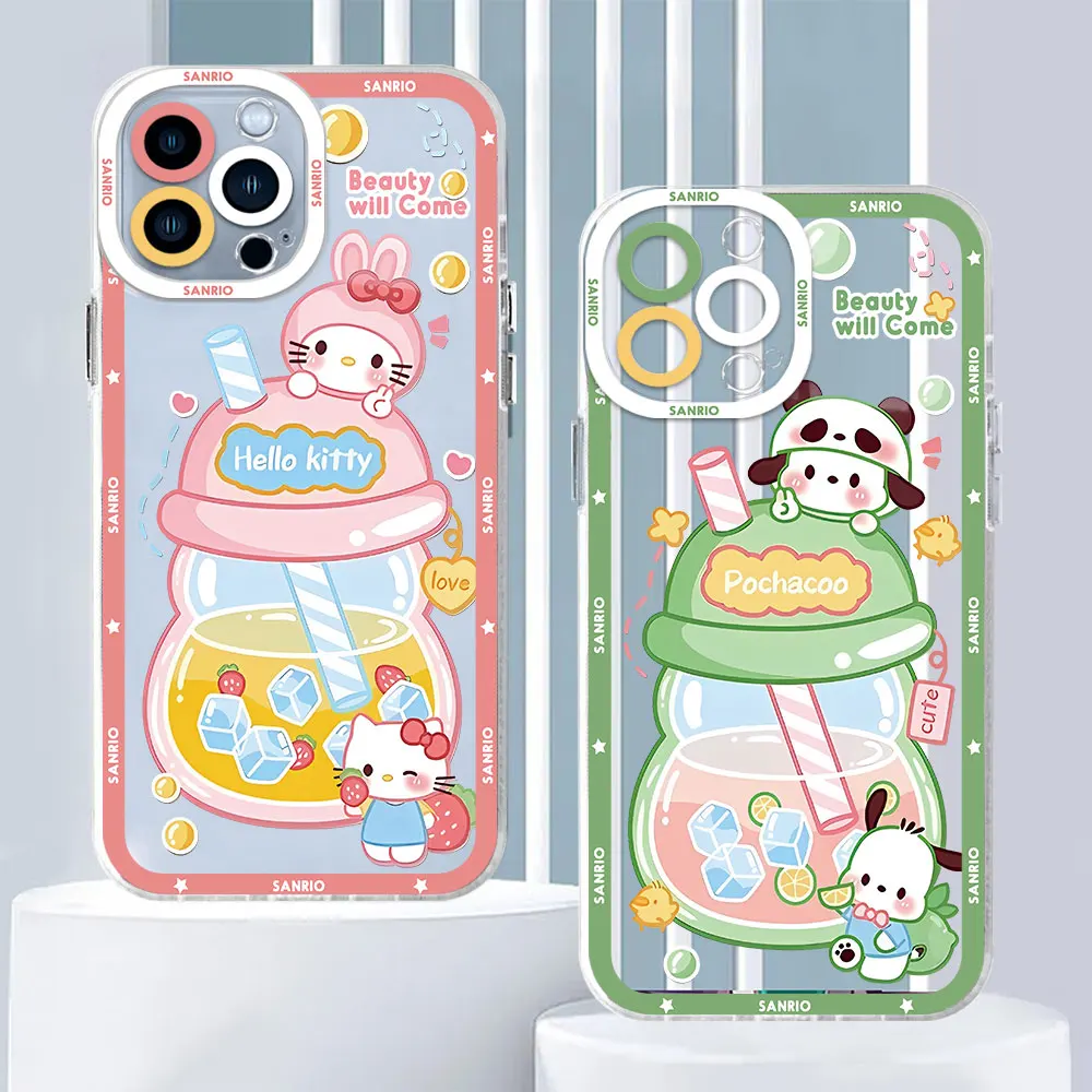 sanrio Cinnamoroll melody Phone Case for Samsung Galaxy A31 A21s A22 A72 A32 A51 4G A12 A71 A50 A52 5G Cover Transparent Soft