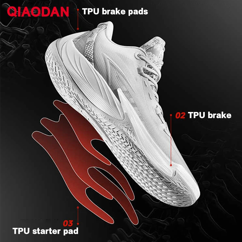 QIAODAN DUYIE 3.5 Man 2025 Autumn Professional Basketball Shoes Cushion Non-slip Hard-wearing Low Top Team Sneakers QXA013251192 - Image 4